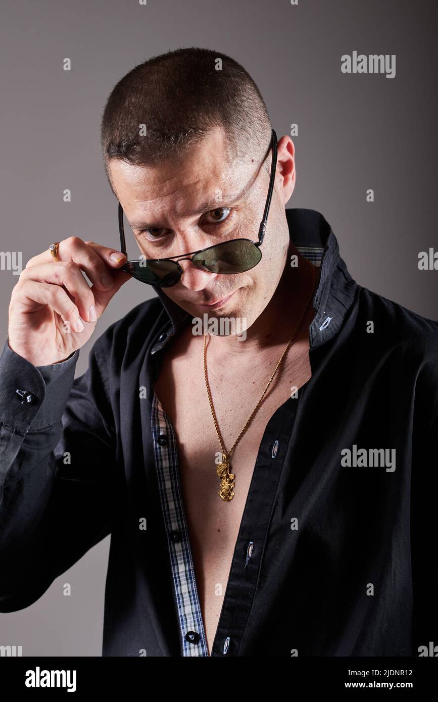 Young attractive man wearing hi-res stock photography and images - Alamy