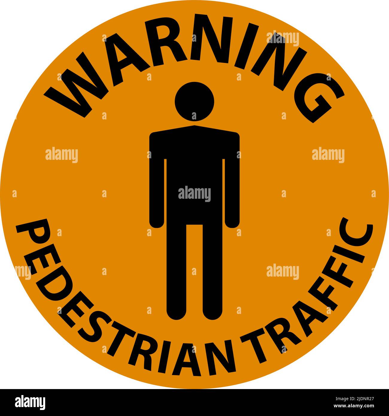 Pedestrian Traffic Hazard Warning Sign Stock Vector Image & Art Alamy