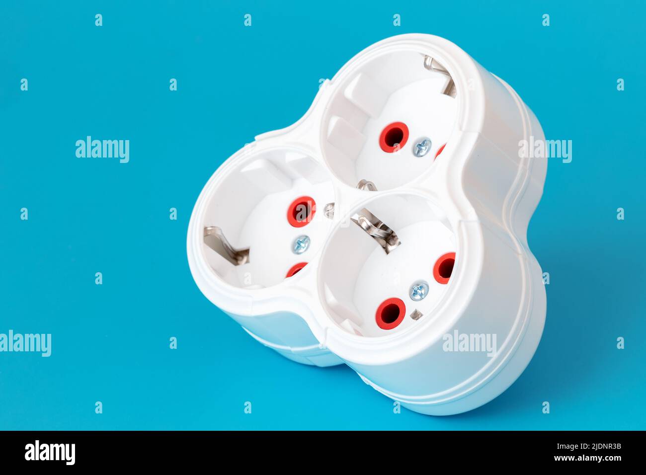 tee for an electrical outlet. Energy consumption and safe tools for the