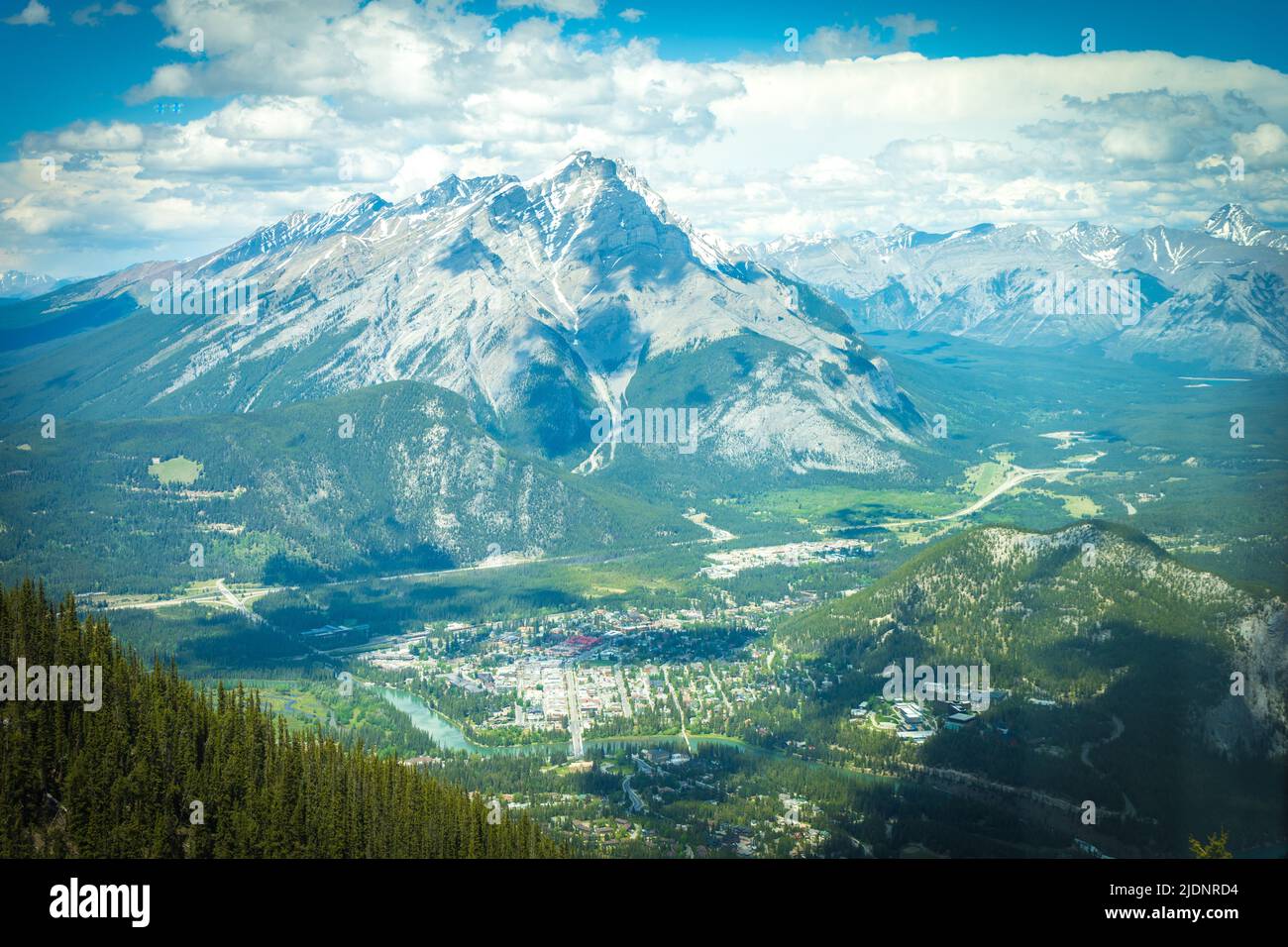 Mountain view from high angle Stock Photo