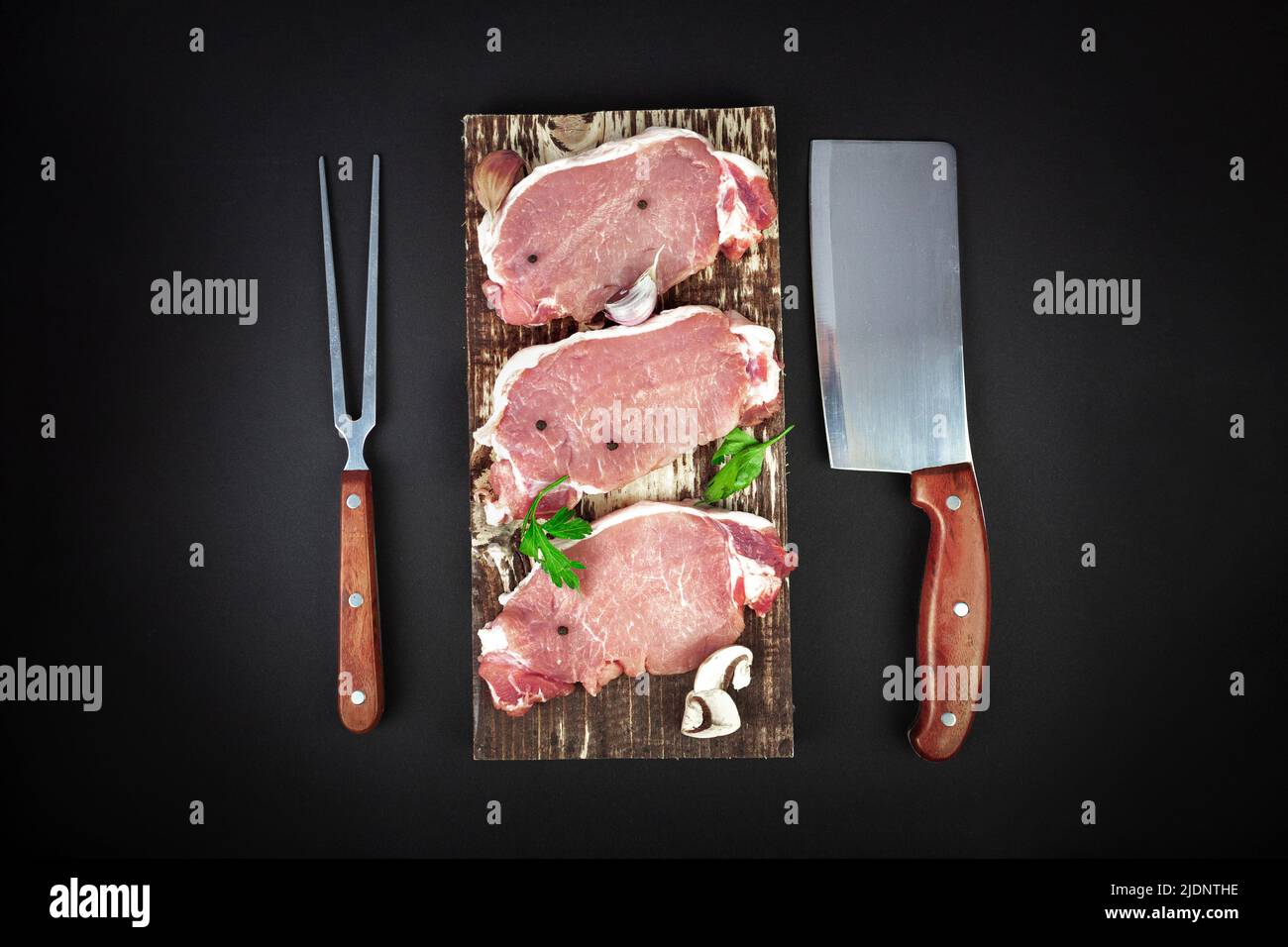 Vector illustration meat cutting knives set. Set of butcher meat knives for  butcher shop and design butcher themes Stock Vector Image & Art - Alamy