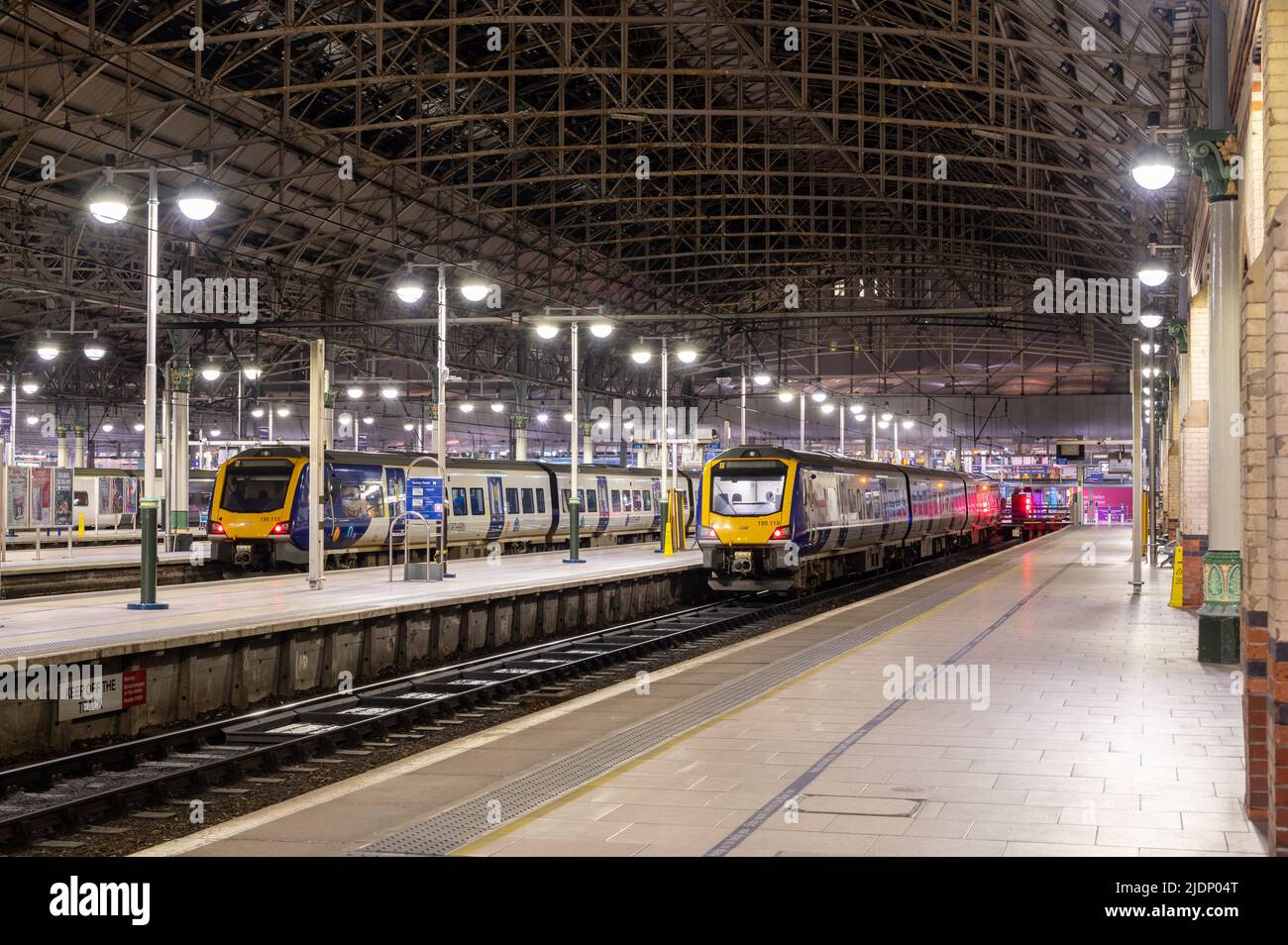Northern 195113, 195119 , Manchester Piccadilly. UK. 23rd April 20222 Stock Photo