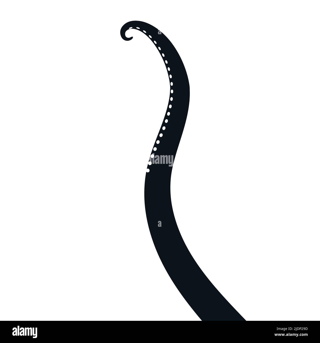 Octopus tentacle vector giant illustration monster sea creature ...