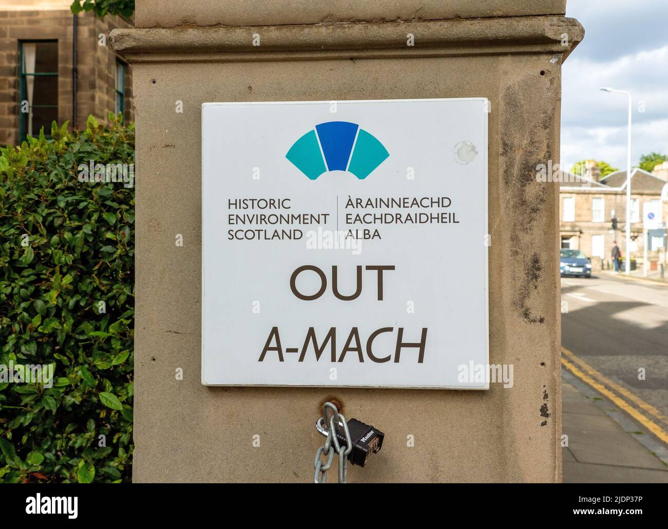 Historic Environment Scotland looking after historical sites around Scotland, Edinburgh, Scotland, UK Stock Photo