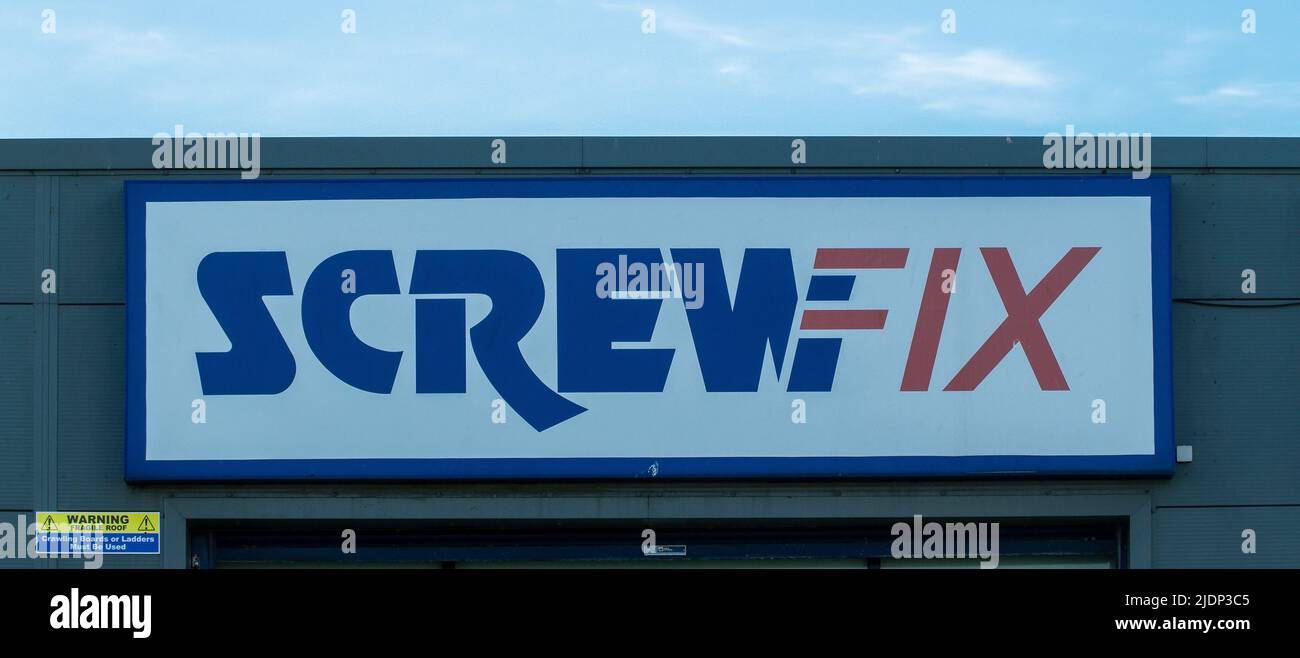 Screwfix for purchasing trade items, Edinburgh, Scotland, UK Stock