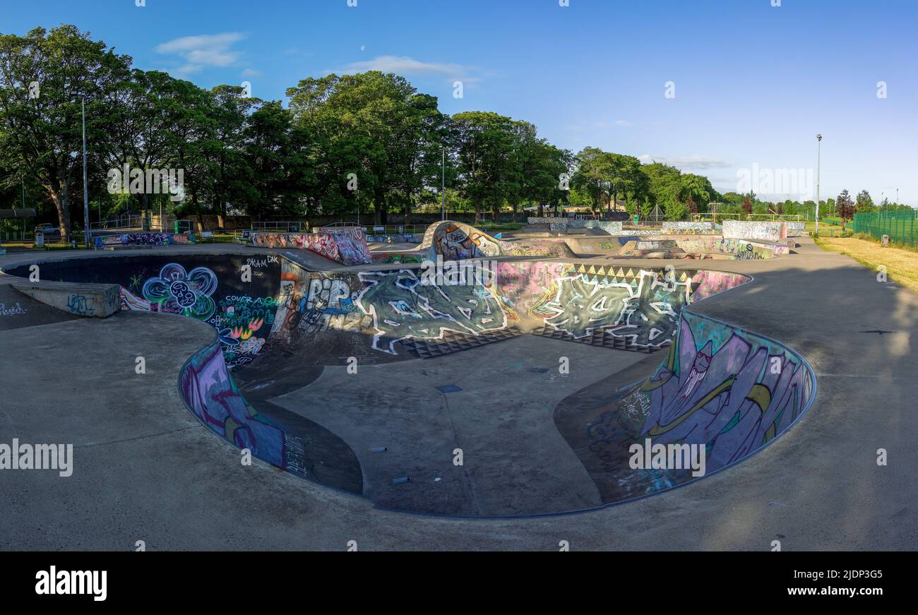 Skate Park beside Saughton Park for enjoying the sport, Edinburgh