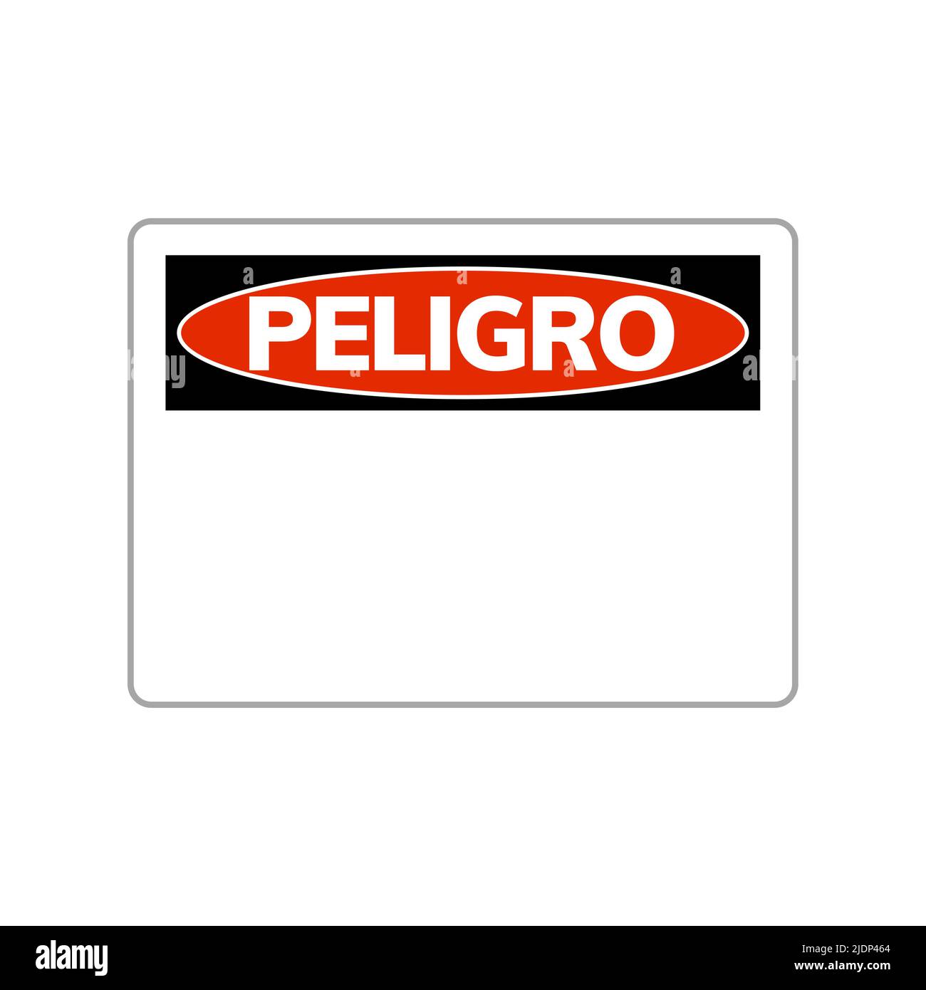 Spanish danger peligro sign alert illustration. Safety danger symbol Stock Vector Image & Art