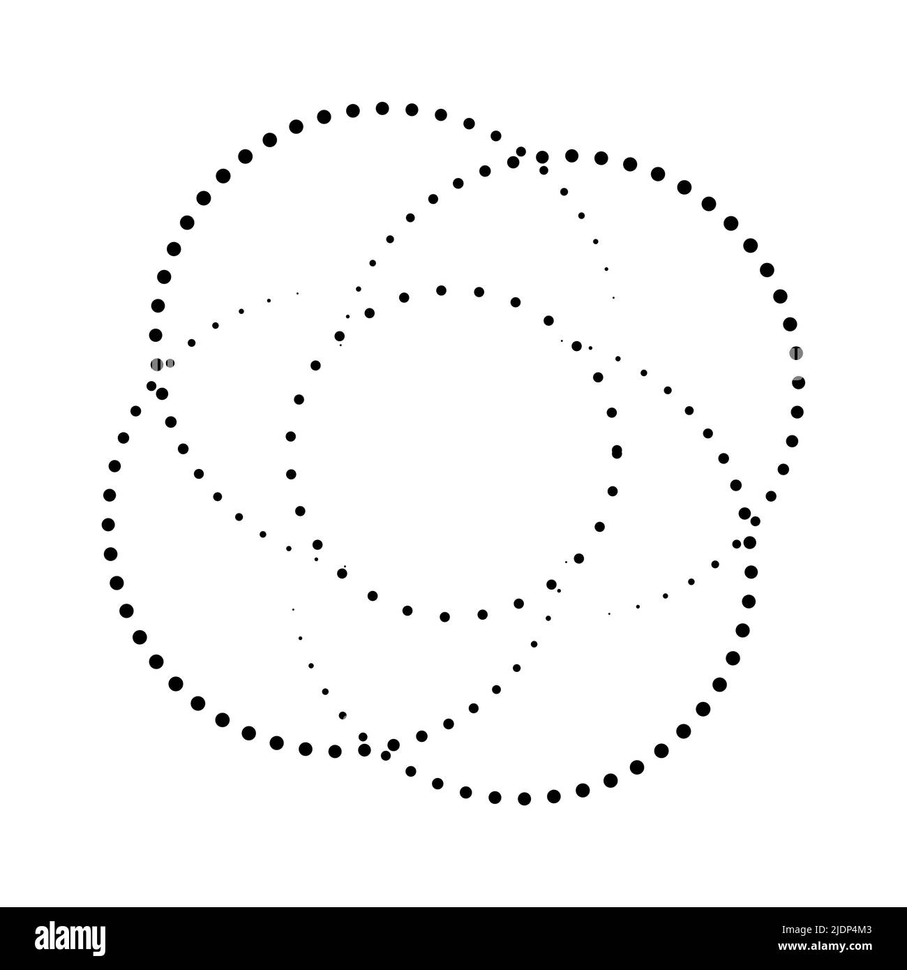 Dot circle pattern vector halftone. Circular burst dot halftone round ...