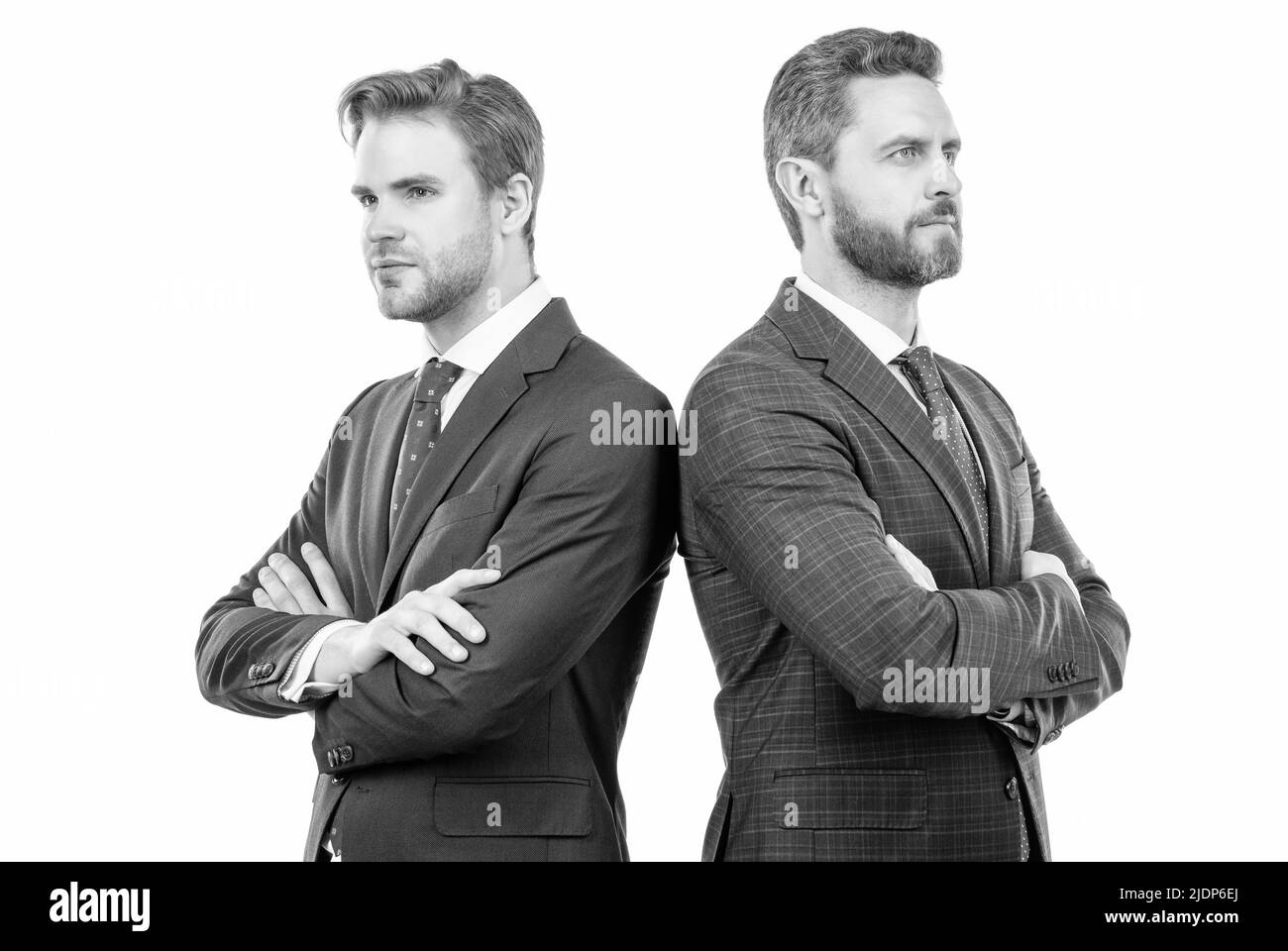 boss and employee. confident business partners. executive. professional successful ceo. Stock Photo
