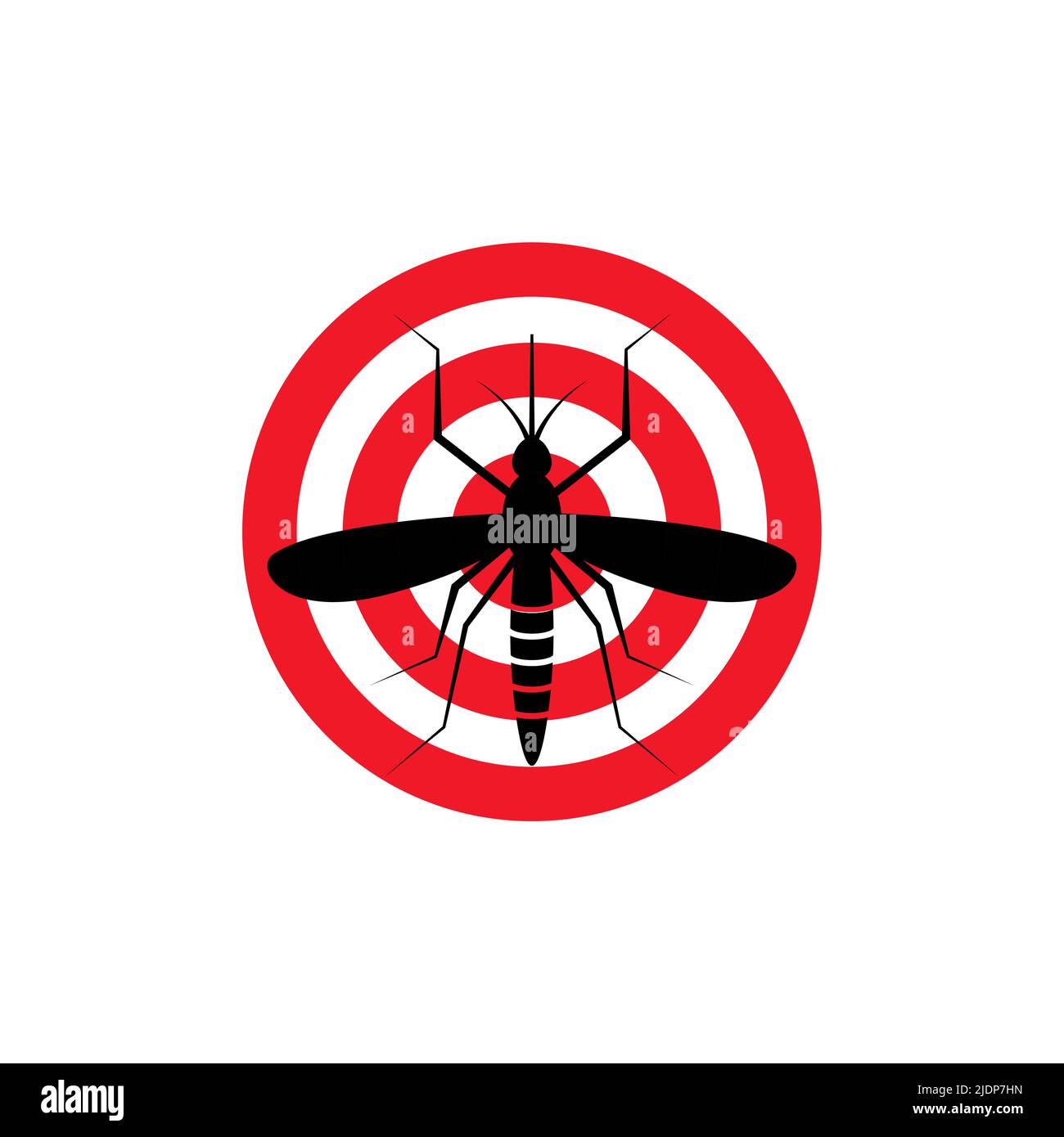 Mosquito insect repellent zika vector logo. Mosquito target aim icon