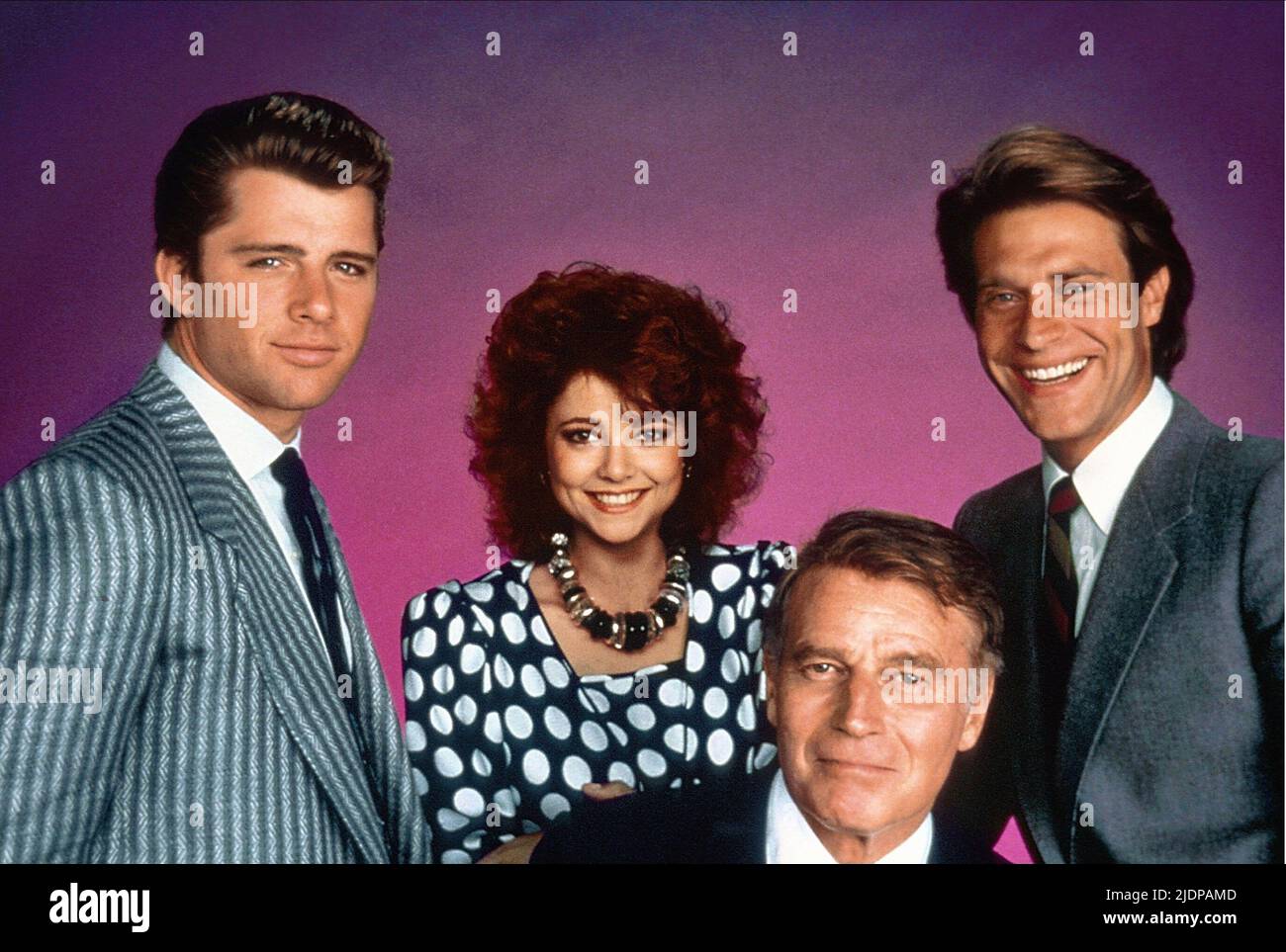 CAULFIELD,SAMMS,HESTON,JAMES, THE COLBYS, 1985 Stock Photo Alamy