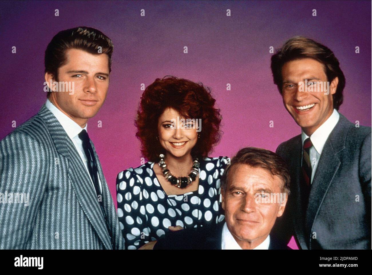 CAULFIELD,SAMMS,HESTON,JAMES, THE COLBYS, 1985 Stock Photo