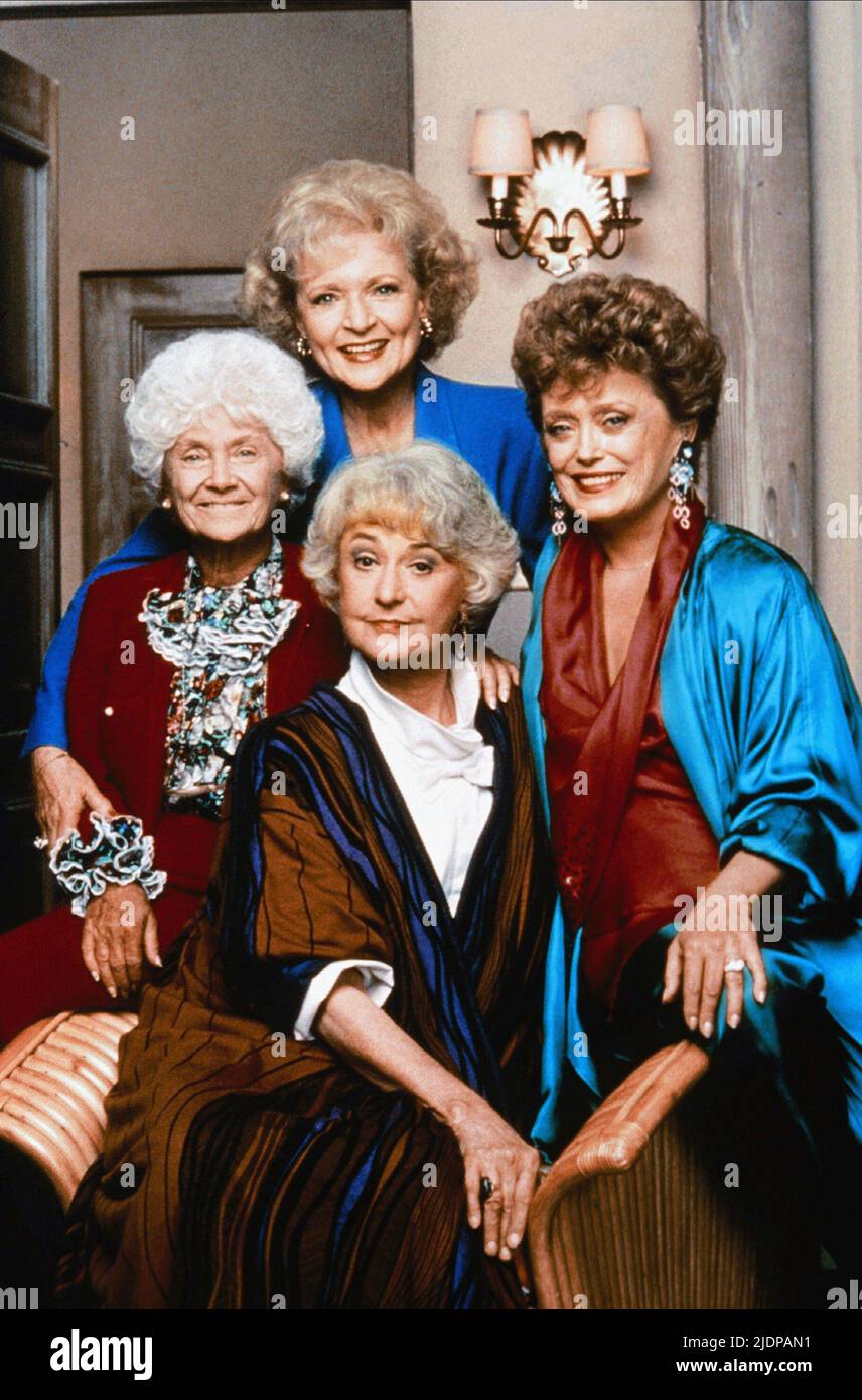 ARTHUR,GETTY,WHITE,MCCLANAHAN, THE GOLDEN GIRLS, 1985 Stock Photo