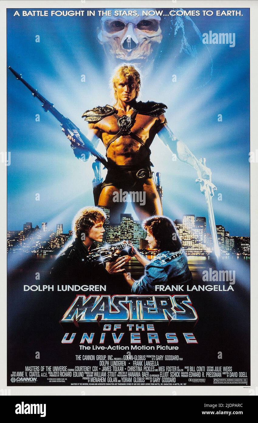 DOLPH LUNDGREN, MASTERS OF THE UNIVERSE, 1987 Stock Photo
