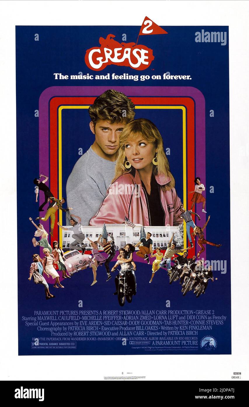 CAULFIELD,POSTER, GREASE 2, 1982 Stock Photo
