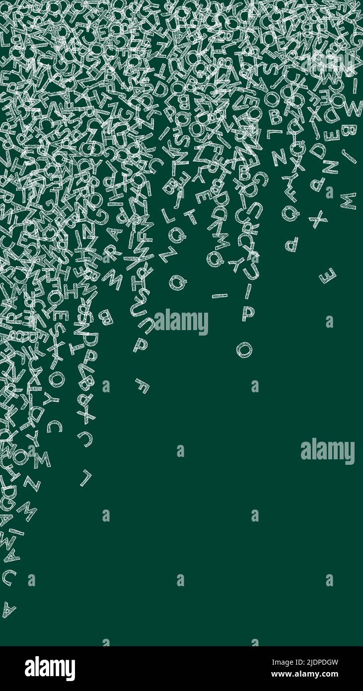 Falling letters. Falling letters