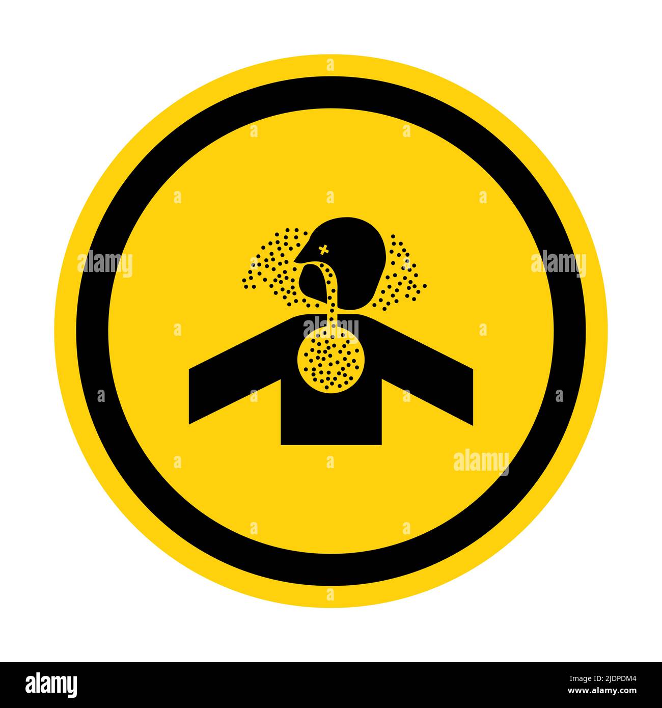 Toxic Gases Asphyxiation Symbol Sign Isolate on White Background,Vector Illustration Stock Vector