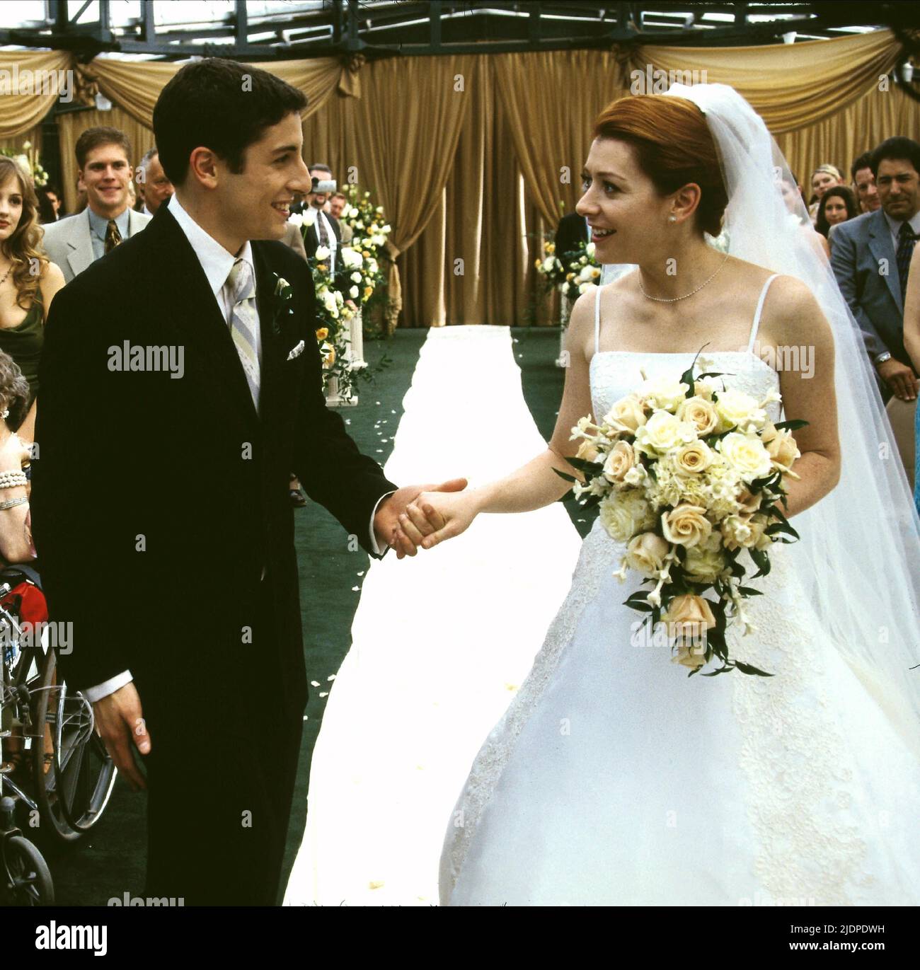 BIGGS,HANNIGAN, AMERICAN WEDDING, 2003 Stock Photo