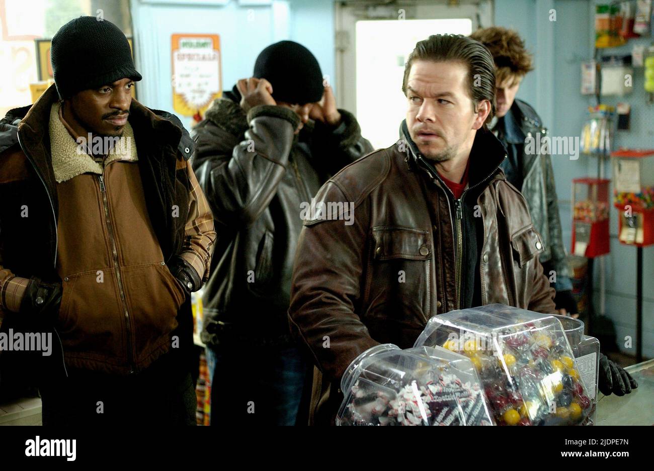 3000,GIBSON,WAHLBERG,HEDLUND, FOUR BROTHERS, 2005 Stock Photo