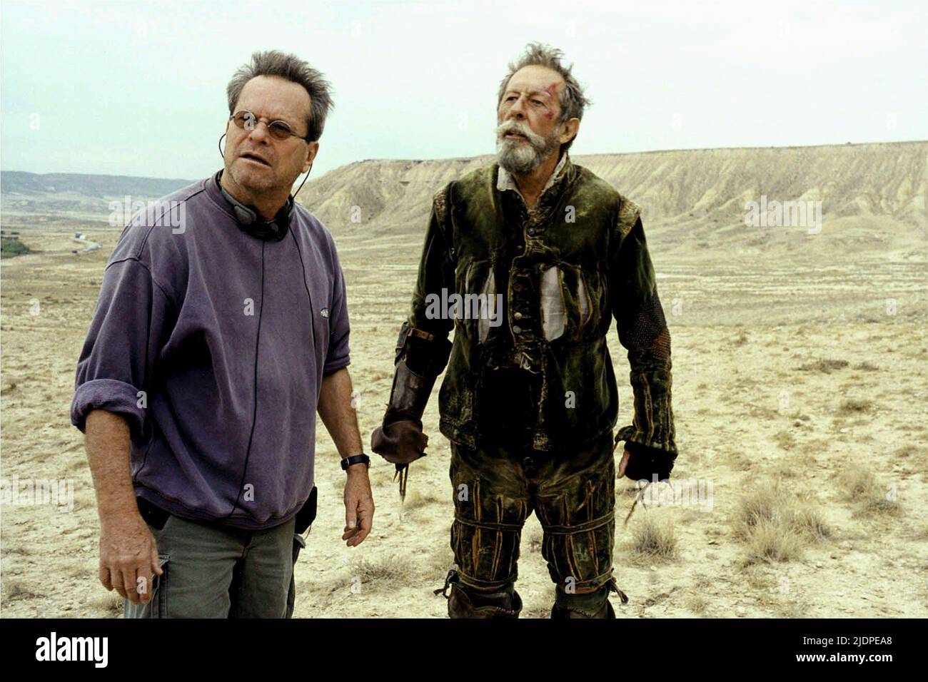 GILLIAM,ROCHEFORT, LOST IN LA MANCHA, 2002 Stock Photo