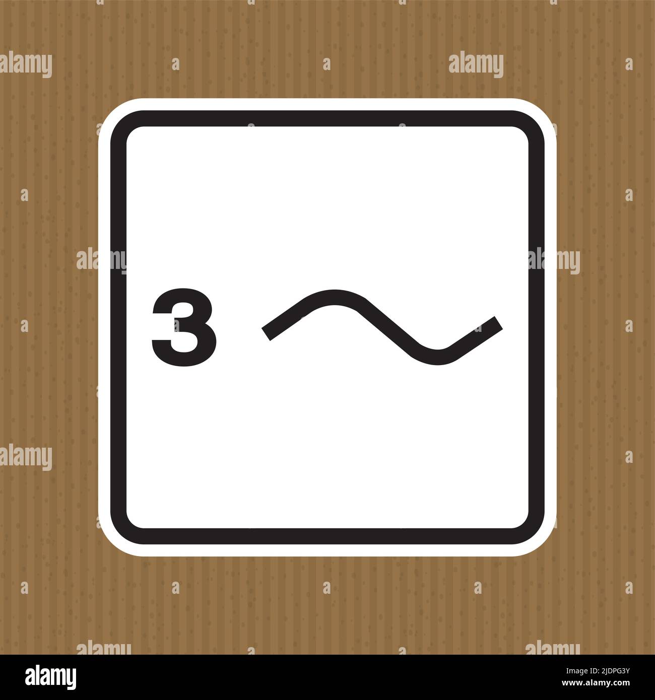 Three Phase Power Symbol Sign Isolate On White Background,Vector