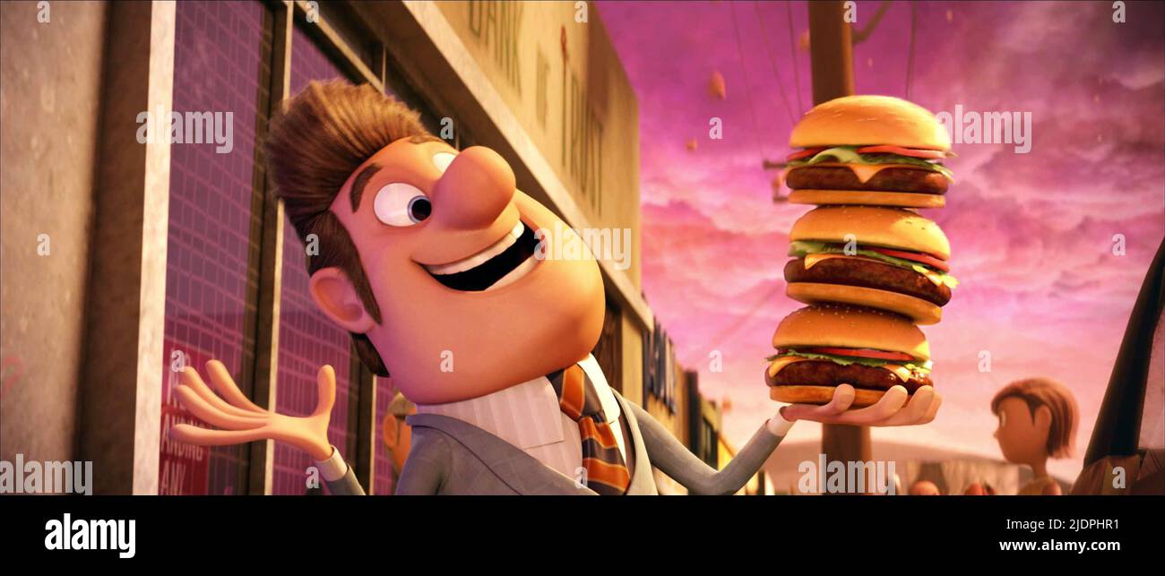 MAYOR SHELBOURNE, CLOUDY WITH A CHANCE OF MEATBALLS, 2009 Stock