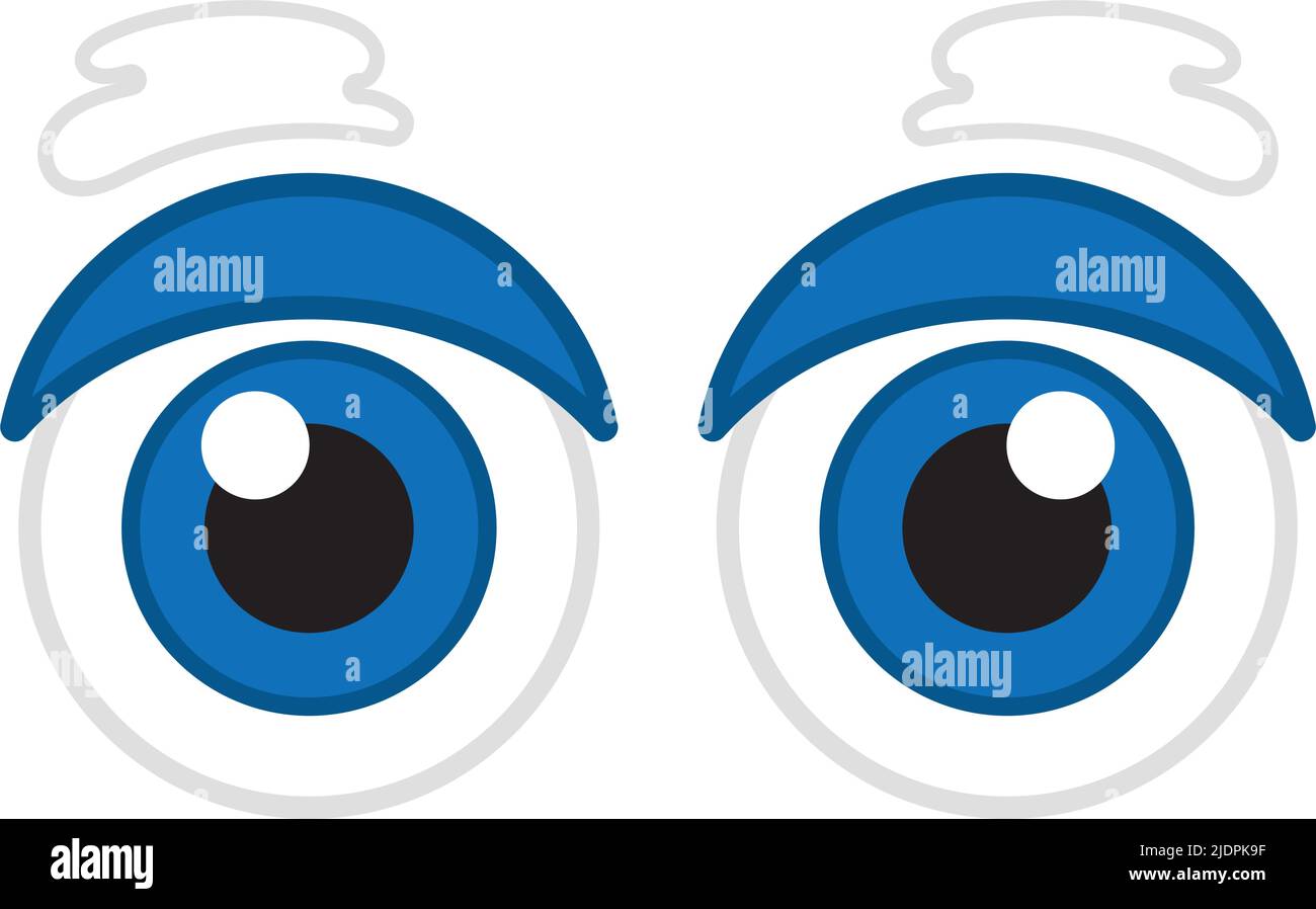 Isolated pair of cartoonish eyes Vector Stock Vector Image & Art - Alamy
