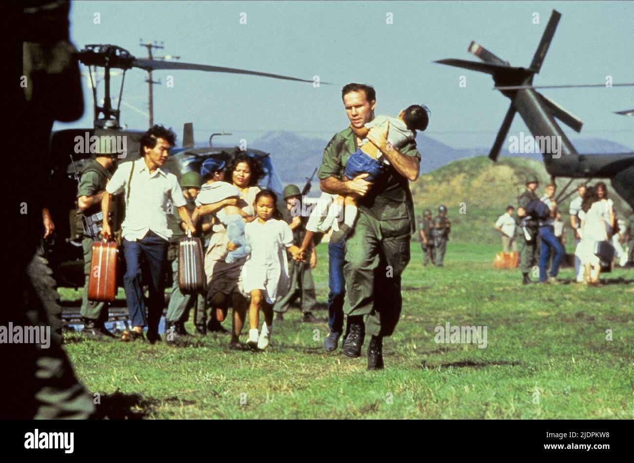 US FORCES EVACUATE CAMBODIANS, THE KILLING FIELDS, 1984 Stock Photo