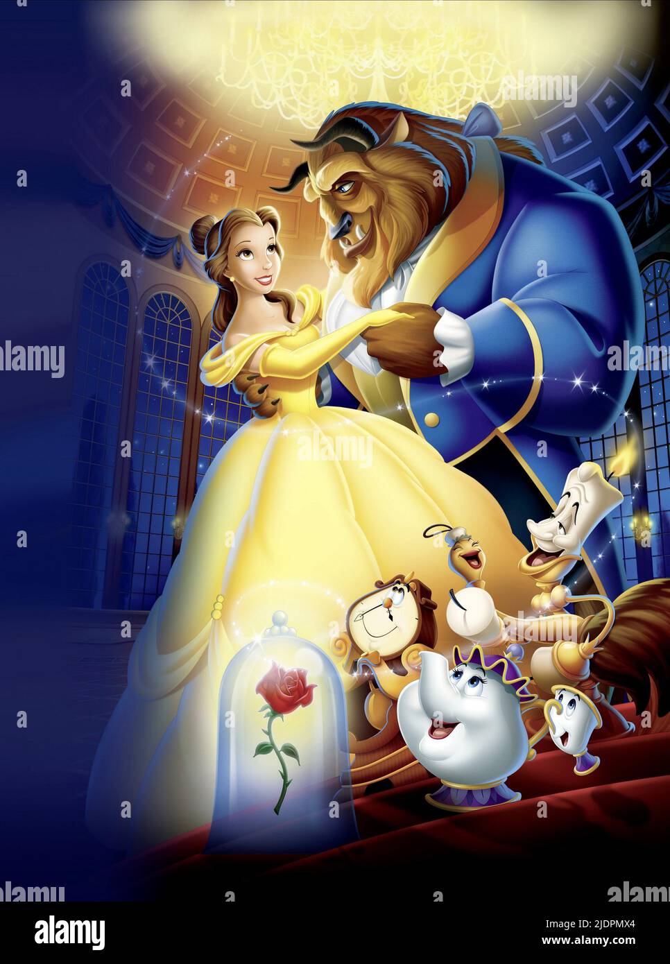 BELLE,BEAST, BEAUTY AND THE BEAST, 1991 Stock Photo