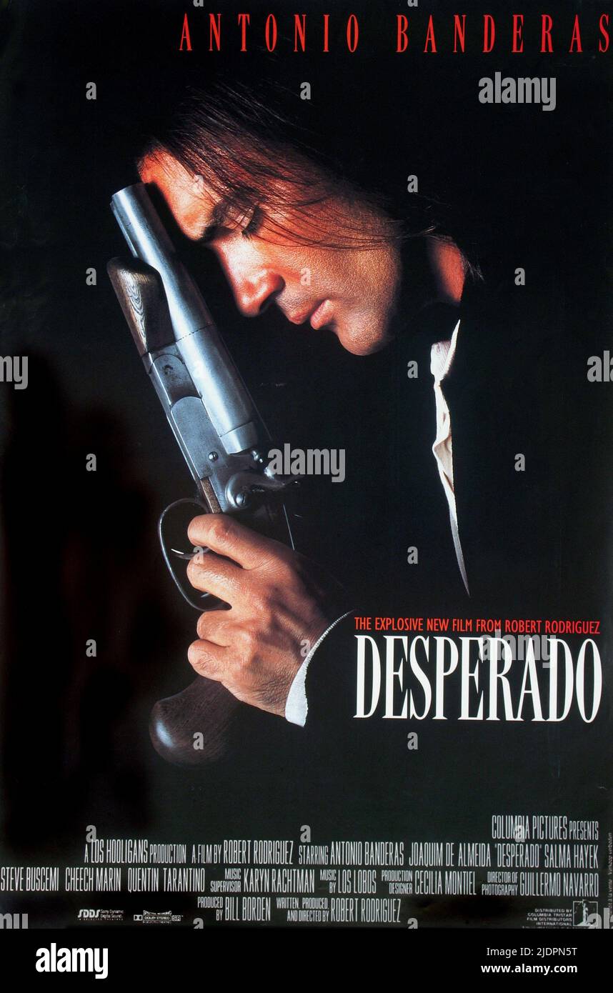 Desperado Movie Promo Button Antonio Banderas Pin 90s Vintage Film