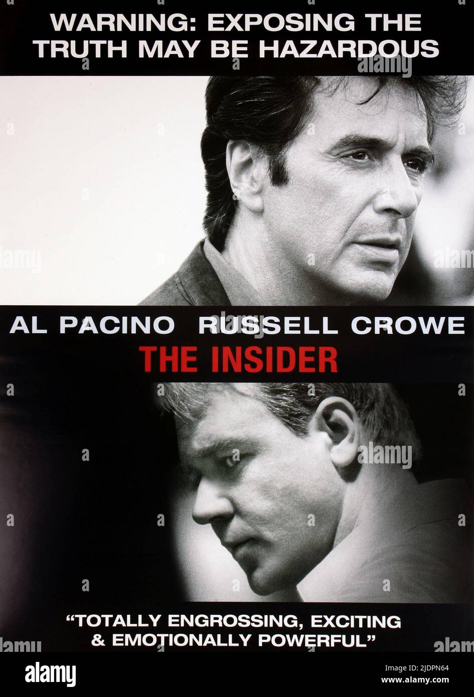 PACINO,POSTER, THE INSIDER, 1999 Stock Photo