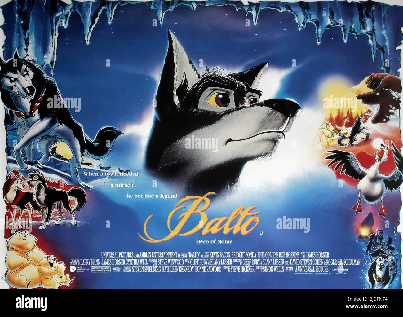 BALTO POSTER, BALTO, 1995 Stock Photo Alamy