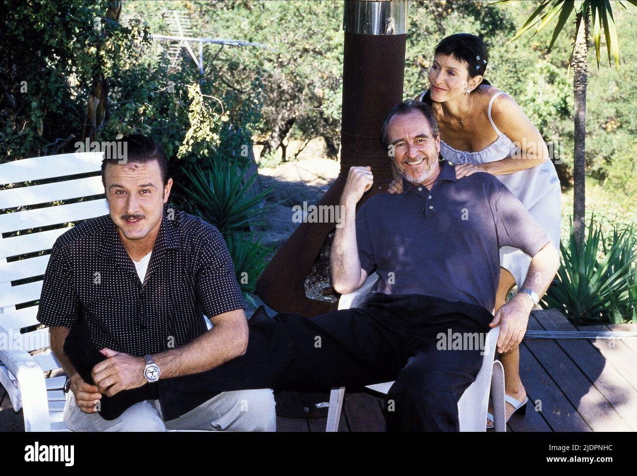 ARQUETTE,CRAVEN,COX, SCREAM 3, 2000 Stock Photo