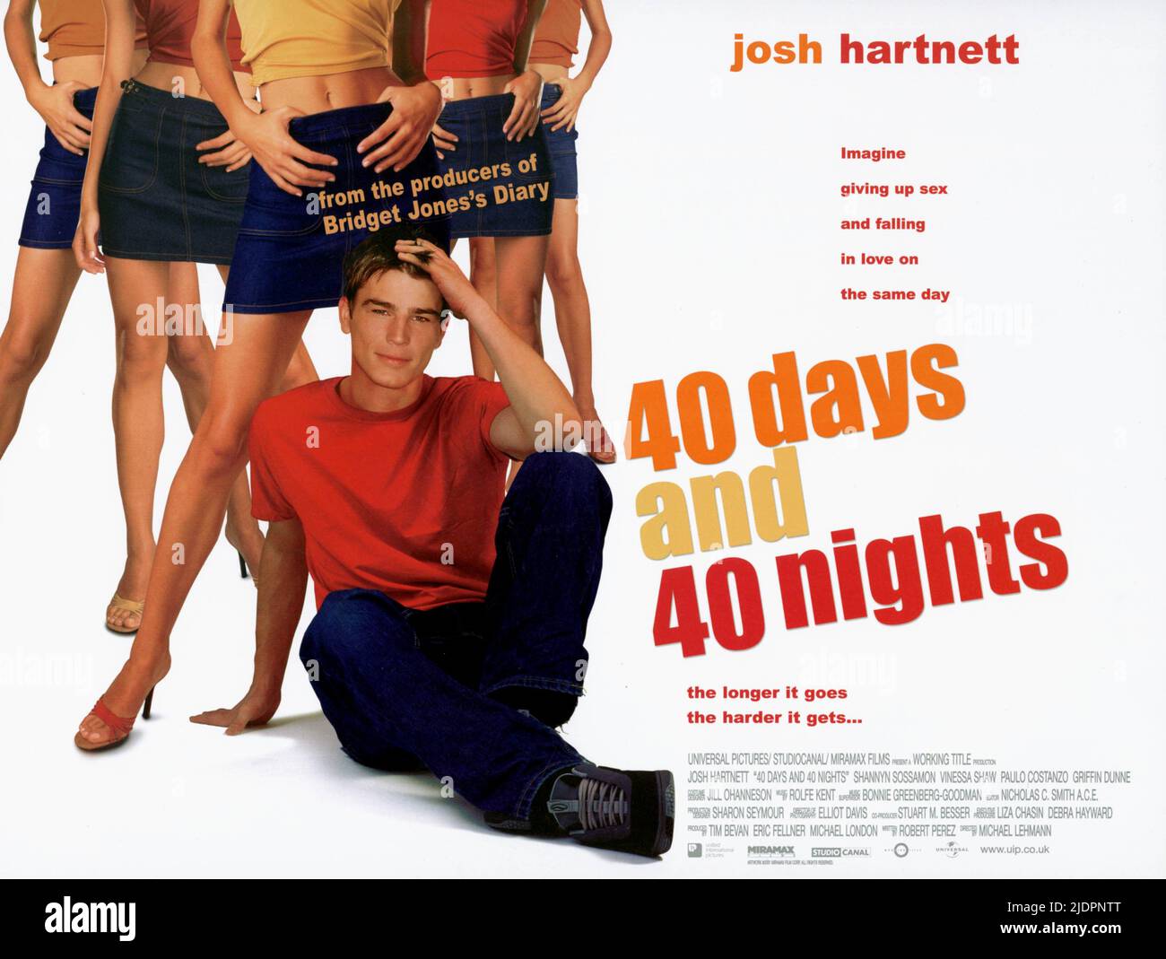 JOSH HARTNETT, 40 DAYS AND 40 NIGHTS, 2002, Stock Photo