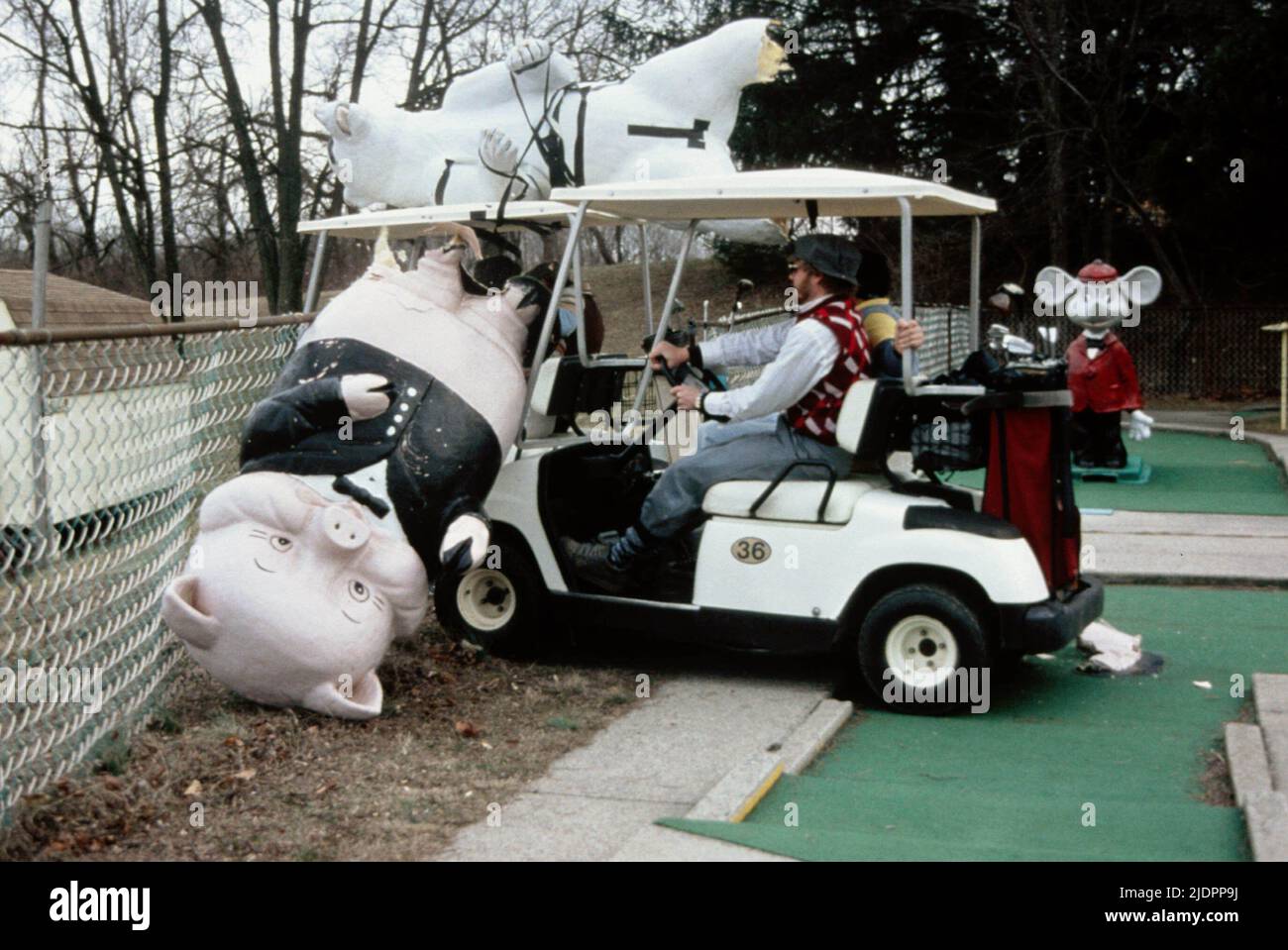 MAN WITH GOLF CART, JACKASS THE MOVIE, 2002 Stock Photo Alamy