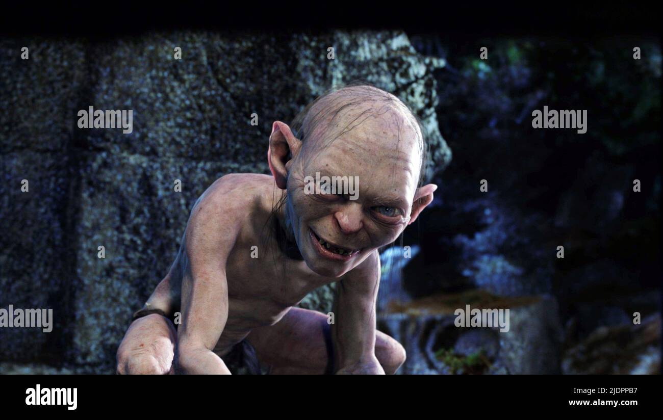 GOLLUM, THE LORD OF THE RINGS: THE TWO TOWERS, 2002, Stock Photo