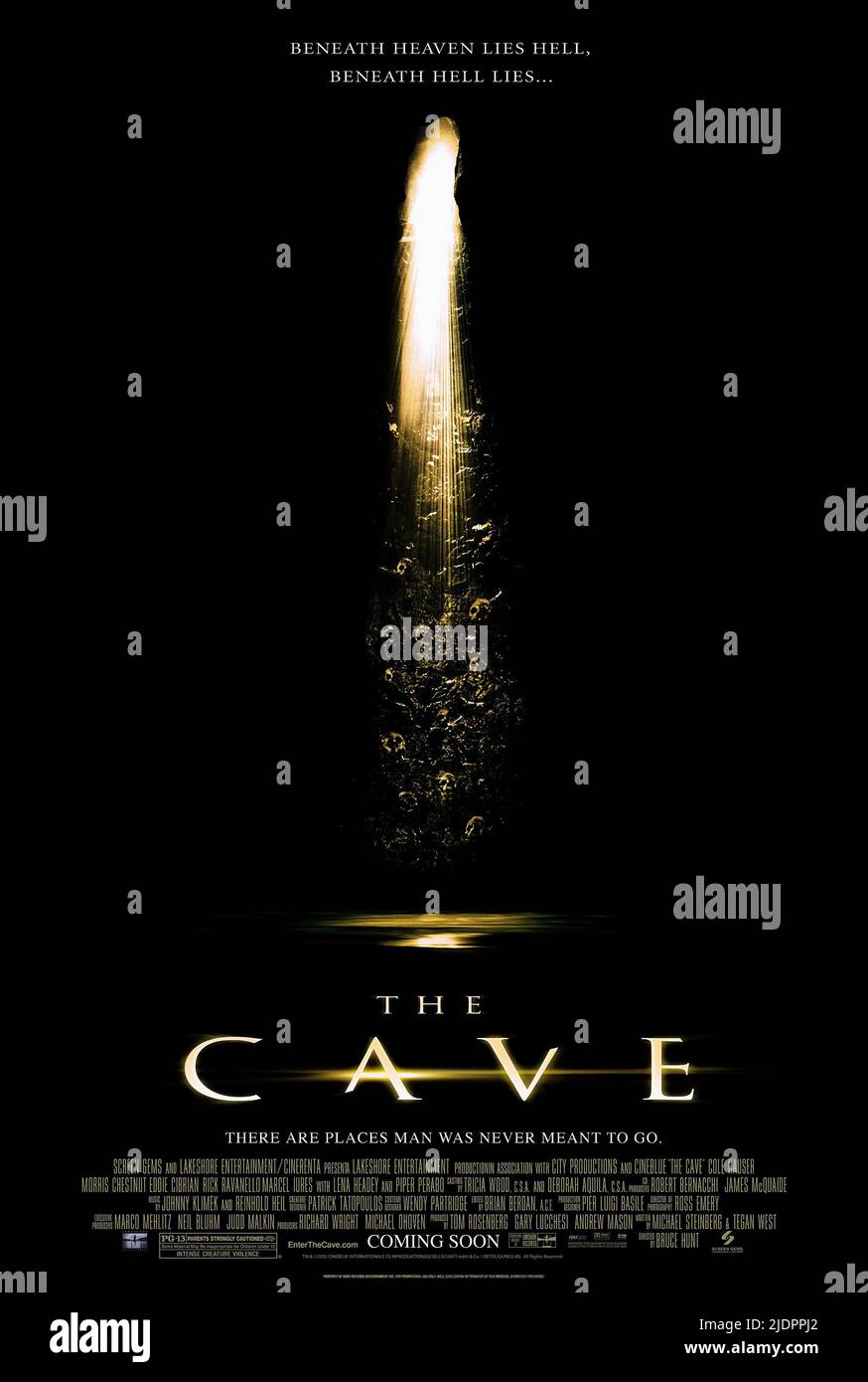 MOVIE POSTER, THE CAVE, 2005, Stock Photo