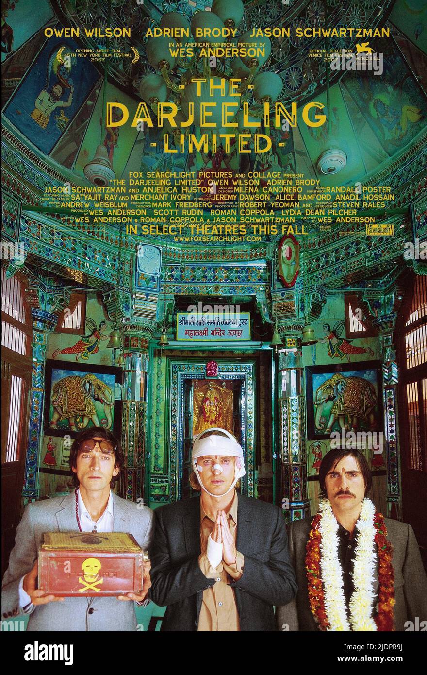 BRODY,WILSON,POSTER, THE DARJEELING LIMITED, 2007, Stock Photo