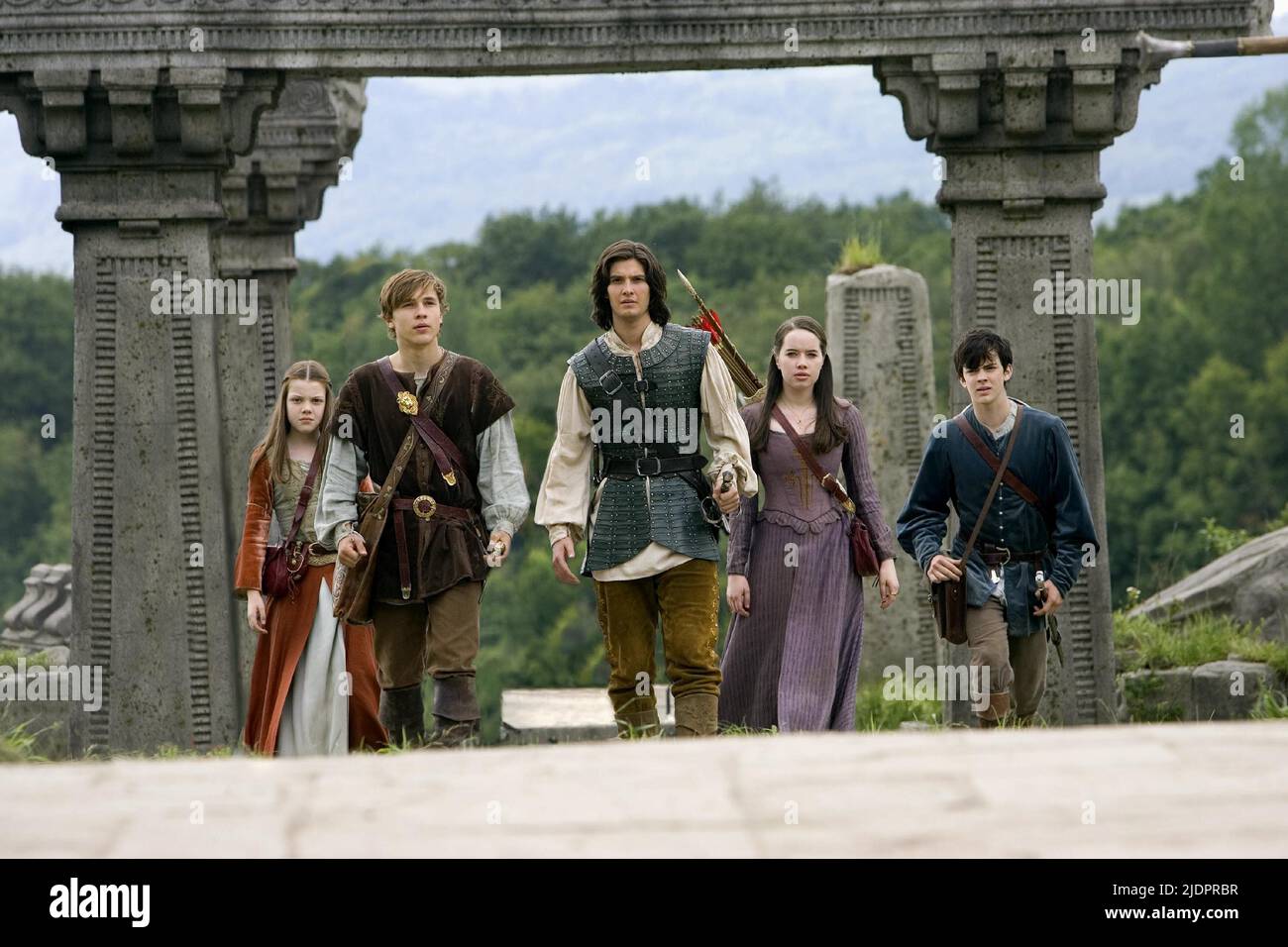 HENLEY,MOSELEY,BARNES,POPPLEWELL,KEYNES, THE CHRONICLES OF NARNIA: PRINCE CASPIAN, 2008, Stock Photo