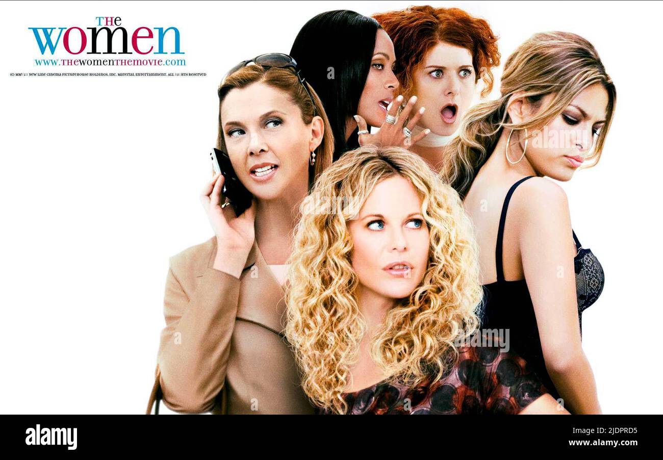 BENING,SMITH,RYAN,MESSING,POSTER, THE WOMEN, 2008, Stock Photo