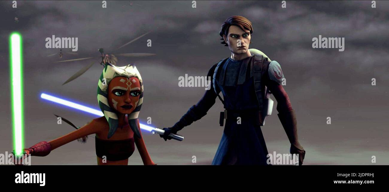 AHSOKA,ANAKIN, STAR WARS THE CLONE WARS, 2008 Stock Photo Alamy