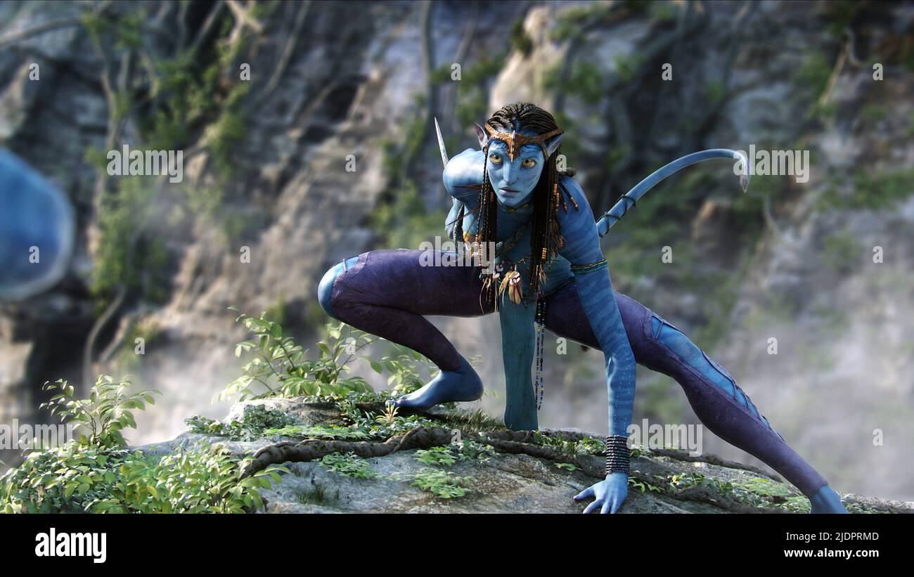 ZOE SALDANA, AVATAR, 2009, Stock Photo