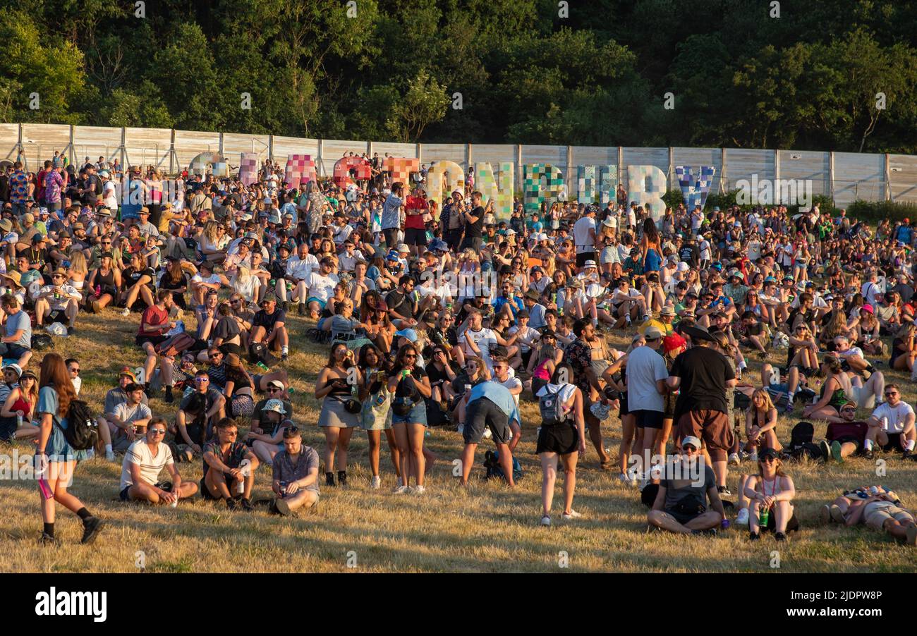 Glastonbury Festival 2022. Wednesday First Day 22 June 2022. Credit
