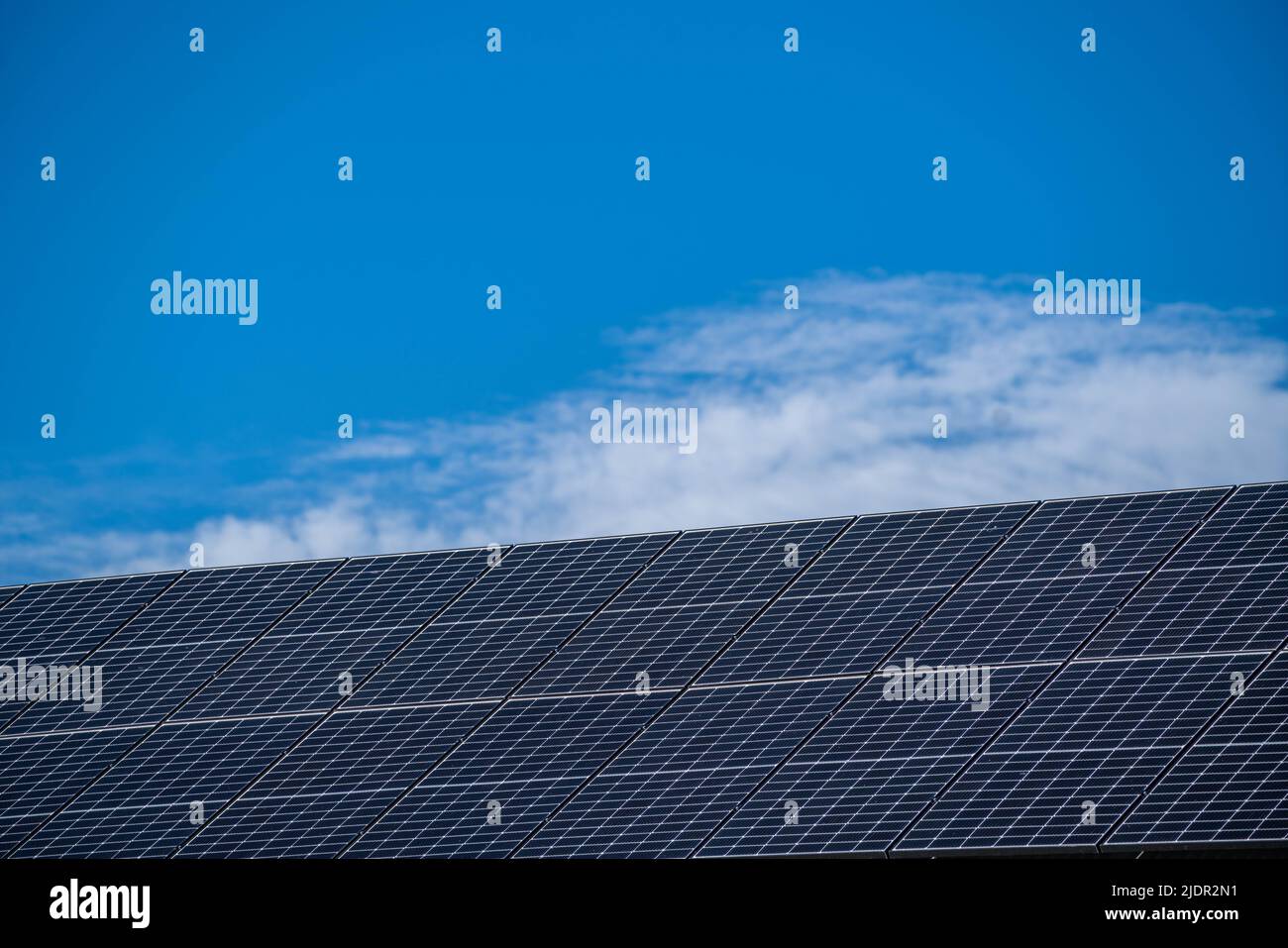 23 June 2022 Residential rooftop covered in solar panels, Adelaide