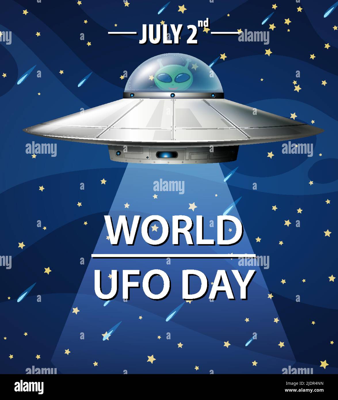 World UFO Day Poster Banner illustration Stock Vector Image & Art Alamy