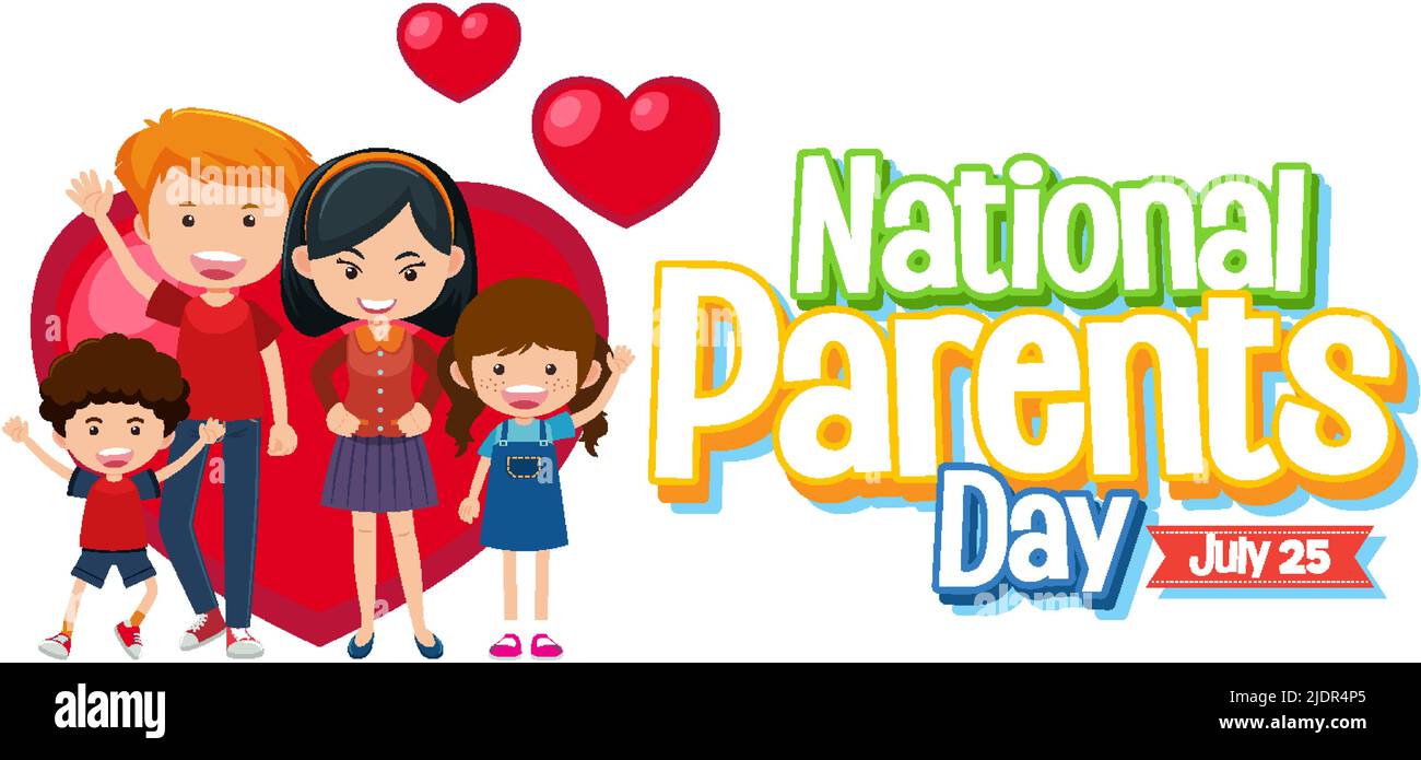 National Parents Day poster design illustration Stock Vector Image