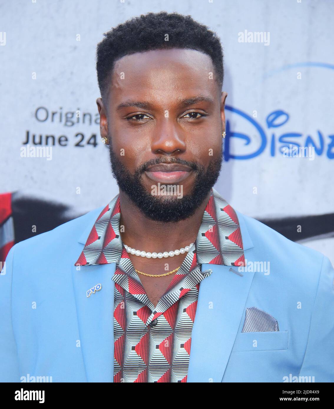 Dayo Okeniyi arrives at The Disney RISE Premiere held at Disney Studios