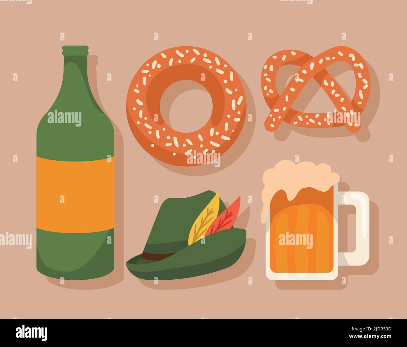 five oktoberfest festival icons Stock Vector Image & Art - Alamy