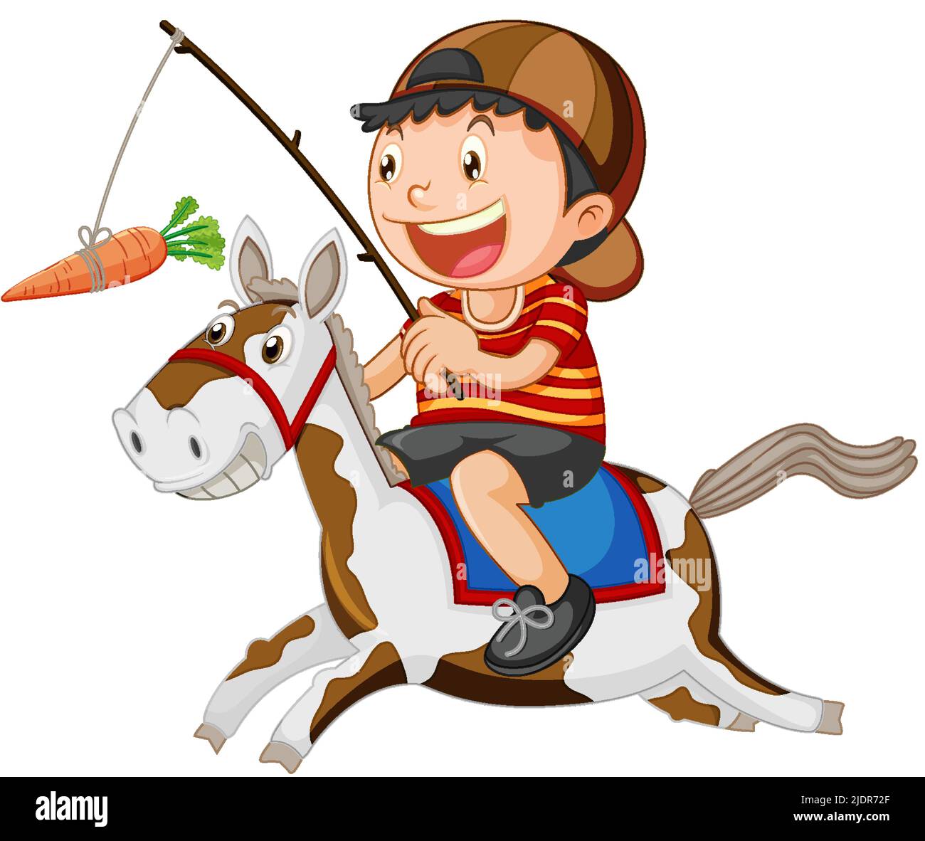 Horse carrot Stock Vector Images - Alamy