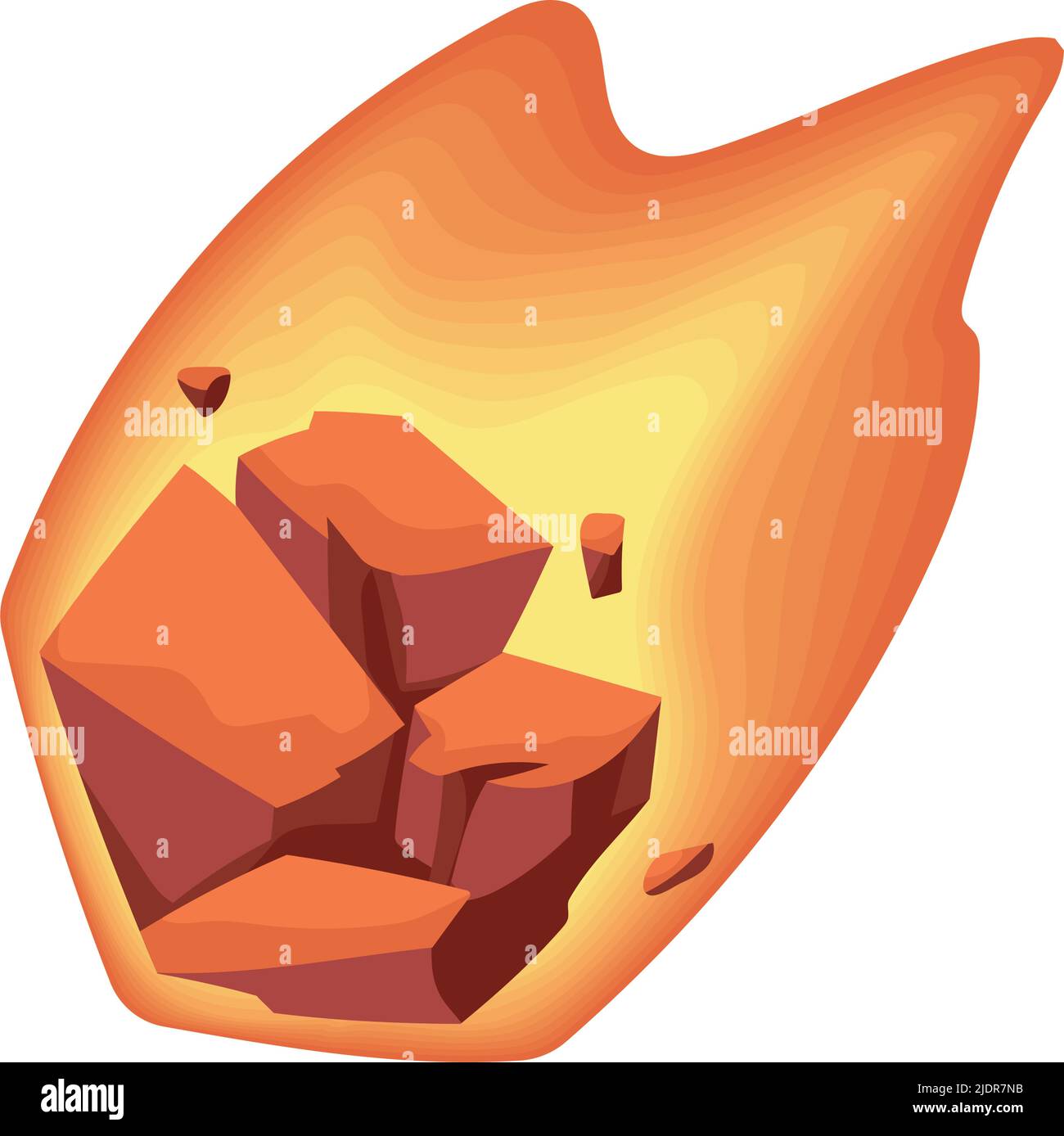 meteorite onfire space outer Stock Vector Image & Art - Alamy